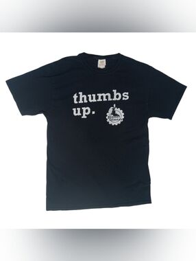Planet Fitness Thumbs Up Black Tee Sz M T-shirt